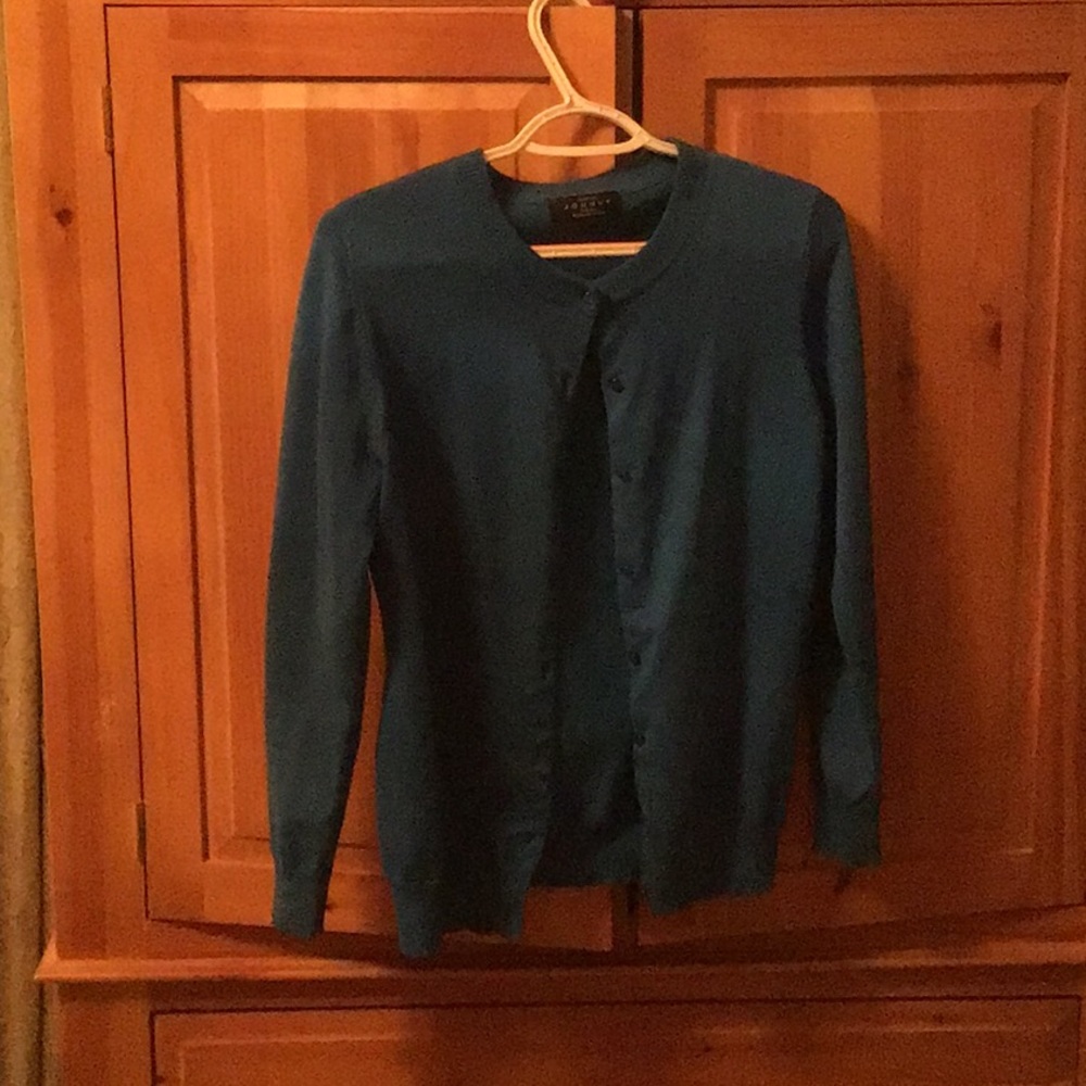 Long-Sleeve Button Front Cardigan